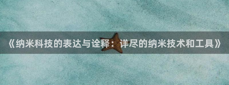 《纳米科技的表达与诠释：详尽的纳米技术和工具》
