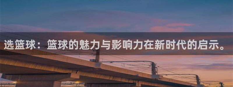 选篮球：篮球的魅力与影响力在新时代的启示。